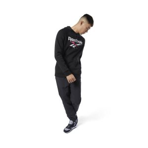 Reebok Classic Vector Kapuzenpullover Herren - Schwarz - DE 753-JMG